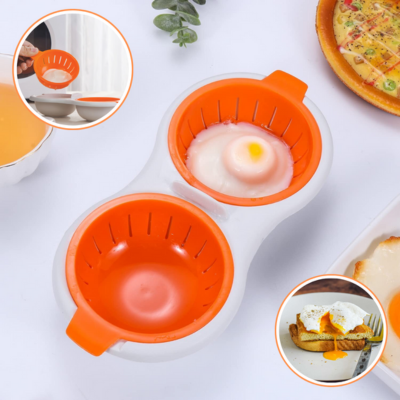 Cuiseur à œufs et pocheuse en acier inoxydable, gadget de cuisine parfait  pour les œufs pochés faciles et délicieux au brunch ou au petit déjeuner :  : Cuisine et Maison
