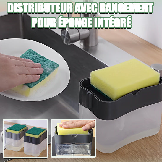 Éponge Magique / Distributeur Liquide Vaisselle